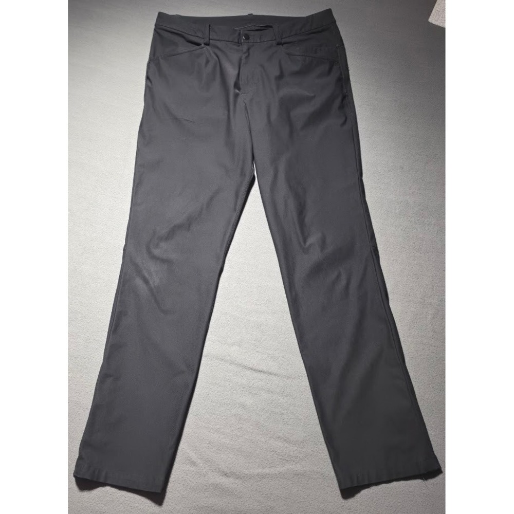 Lululemon Commission Slim Fit Pants Mens 34x32 Black Technical Trousers